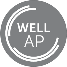 WELL Building Standard™ (WELL™) logo. A commitment to advancing human health and wellness in buildings and communities.