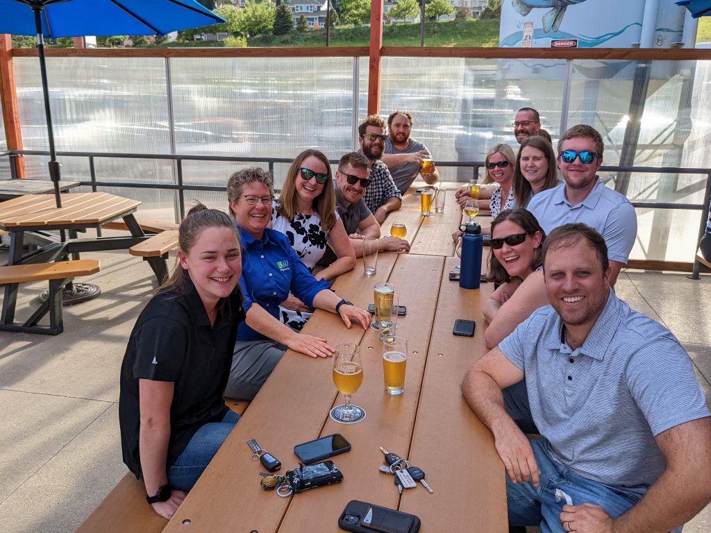 Engineering team at a brewery.